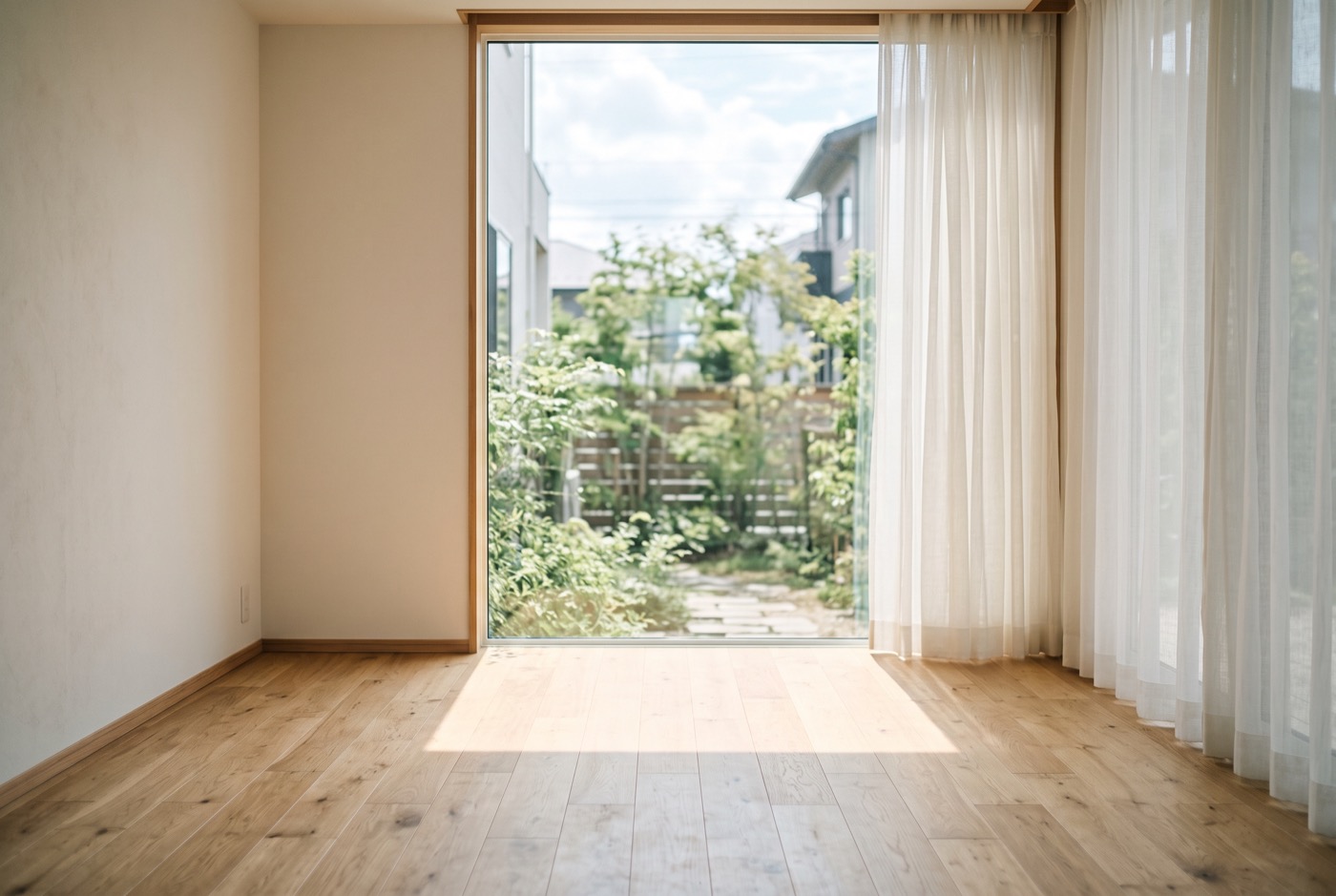 家具がなくなって空いた部屋の隅のイメージ